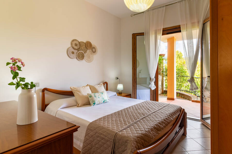 Camera da letto con accesso diretto al terrazzo panoramico